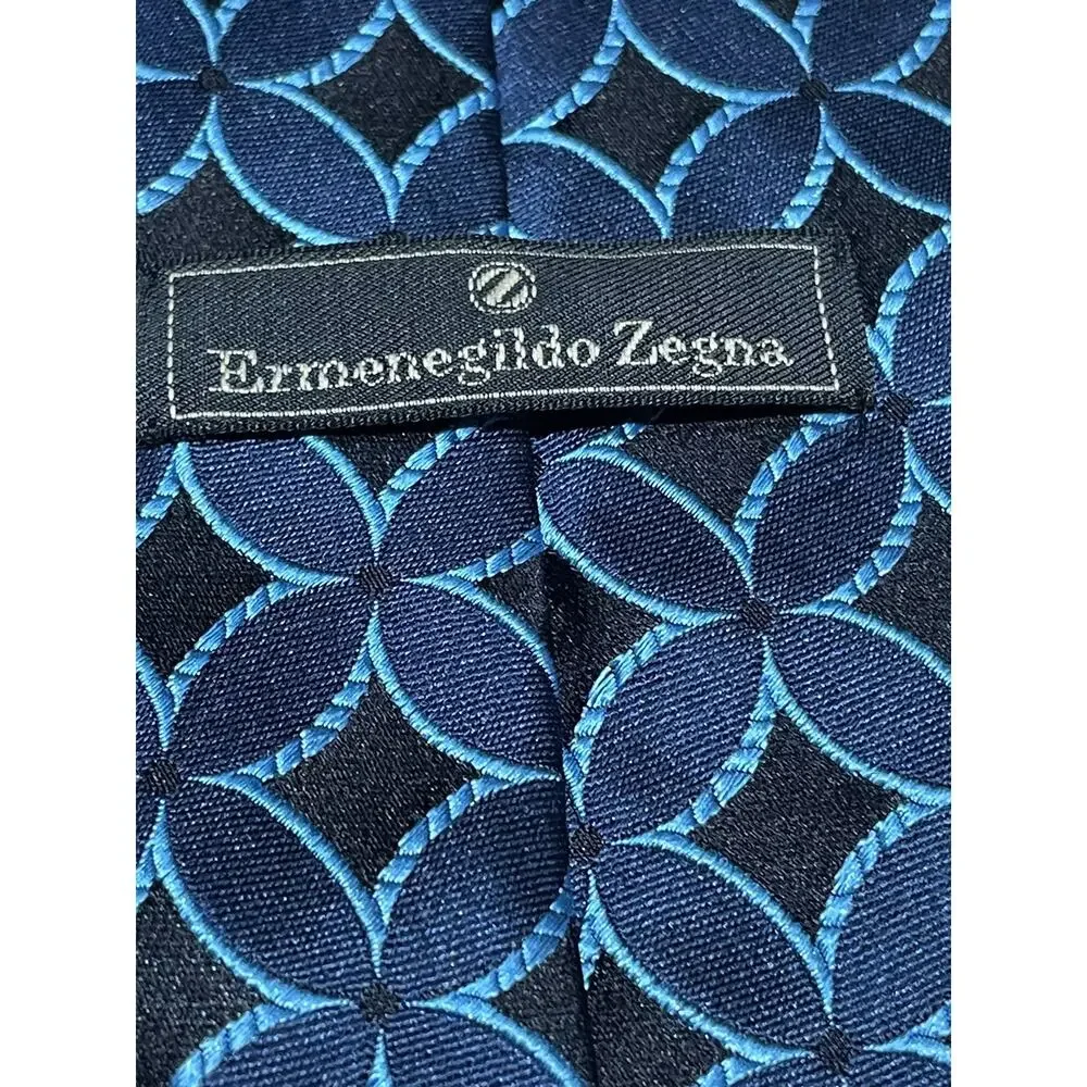 Club Room And Ermenegildo Zegna Silk‎ Tie Reb And Blue Lot Of 2